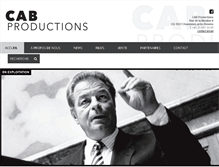 Tablet Screenshot of cabproductions.ch